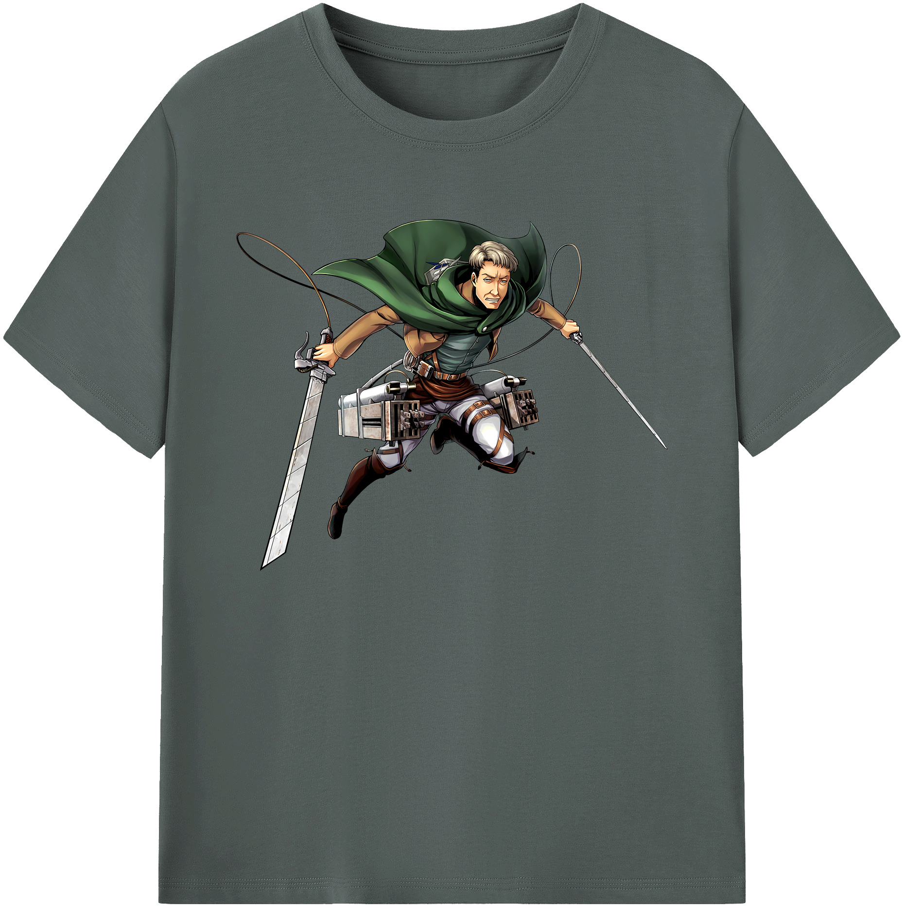 （画像用） 進撃の巨人 Attack on Titan 綿100％ メンズ半袖Tシャツ｜肌触りやわらか＆通気性